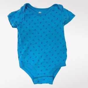Rococo | 3/$15 Blue Baby Shirt With Paw Prints